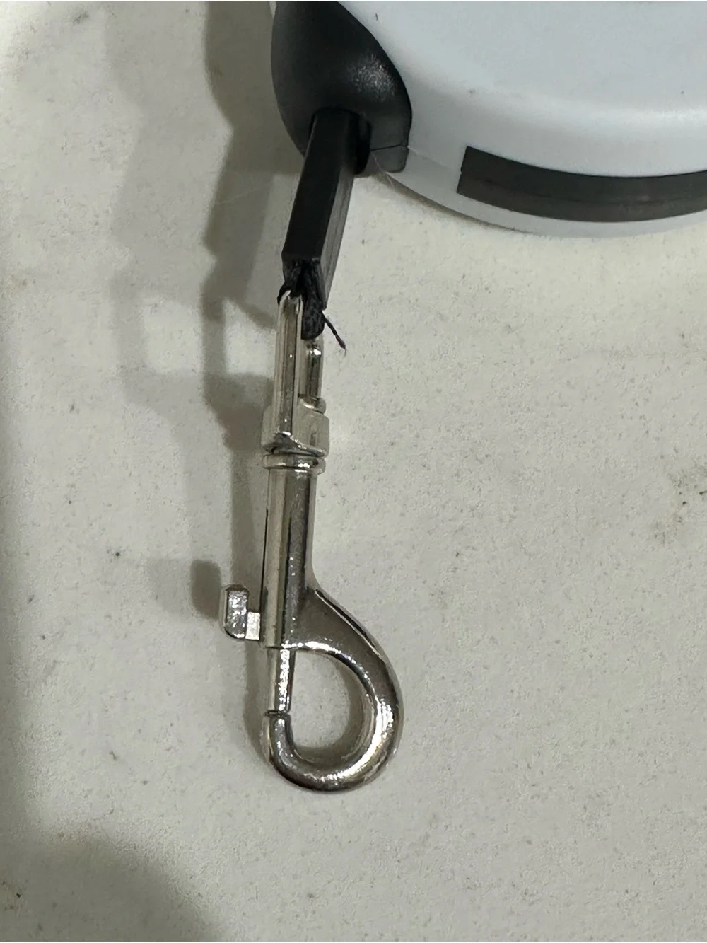 Retractable Dog Leash with Bone Waste Bag Dispenser - Black & White